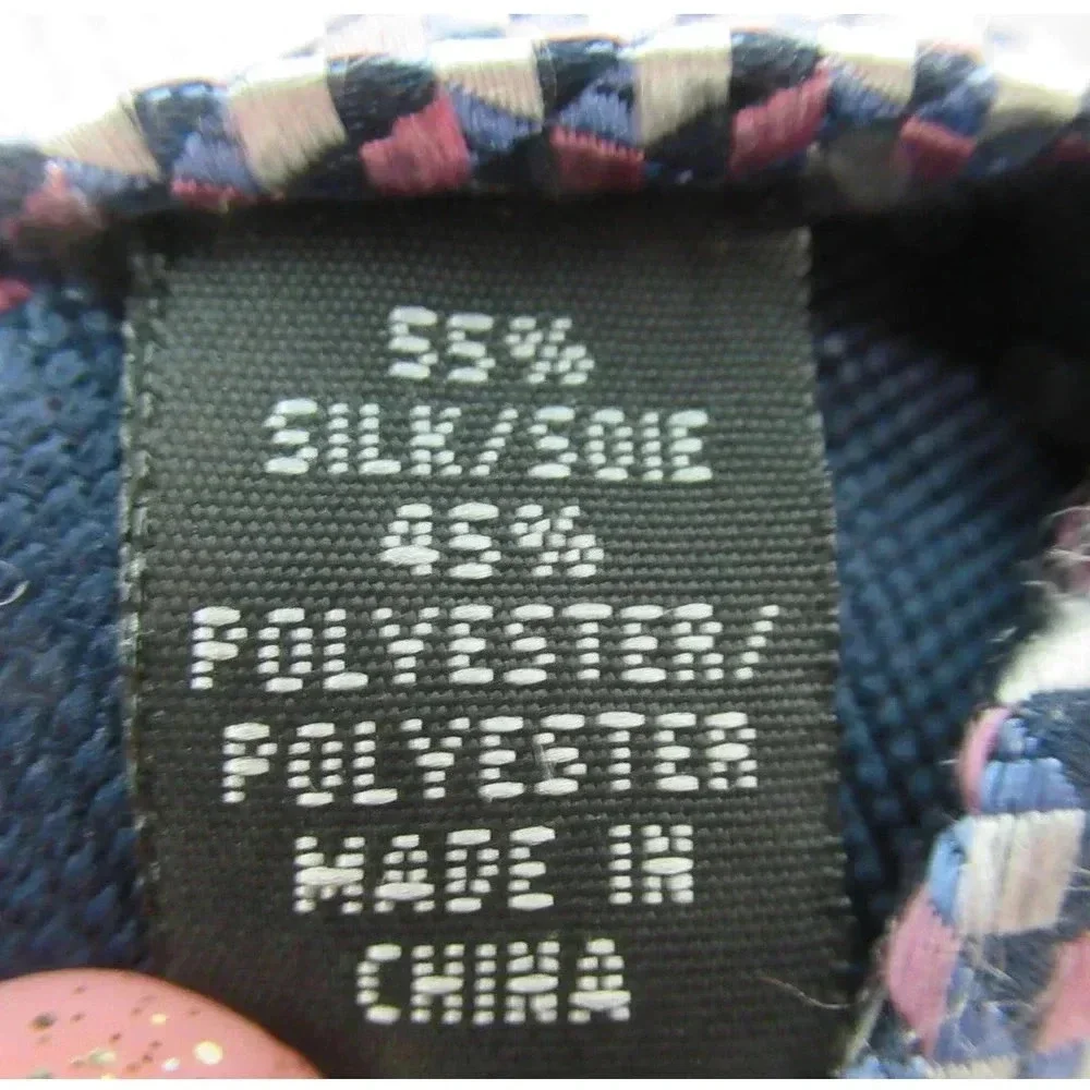 MICHAEL KORS Men's Silk Blend Necktie Designer 3D Blue Pink Black White Print